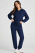 'Alina' Half Zip Hoodie and Joggers Activewear Set - Celes Fashion